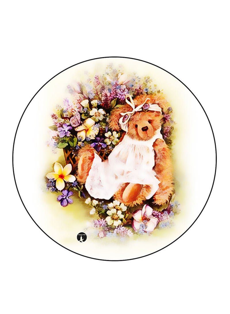Bear Printed Mouse Pad Multicolour