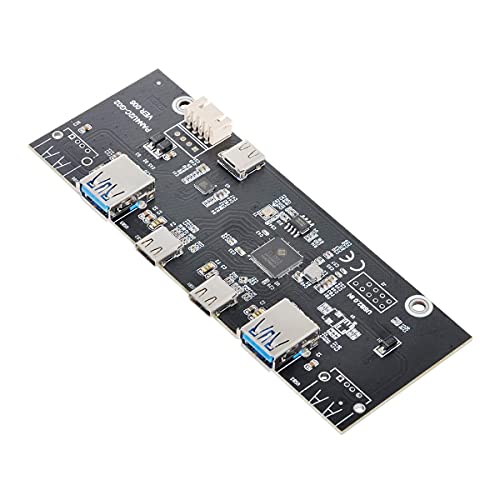 chenyang 5.25" Front Panel CD-ROM Bay USB 3.0 & USB-C HUB 4 Ports Motherboard Adapter - Image 5