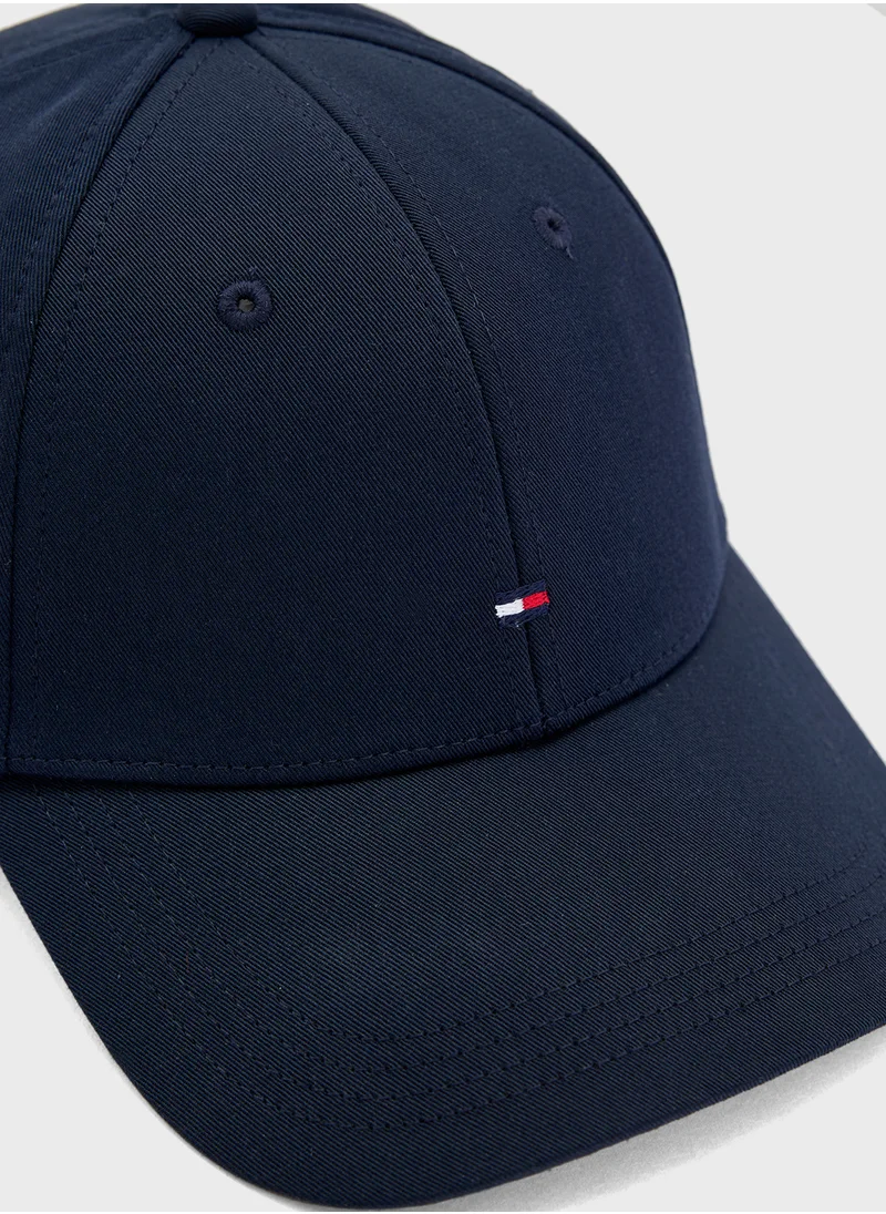 تومي هيلفيغر Logo Detailed Curved Peak Caps