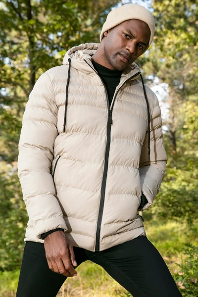 Buratti Water Repellent Slim Fit Cold and Wind Resistant Hooded Puffer Coat Men's Coat 649005