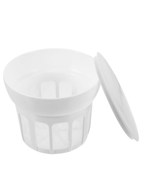 Yogurt Strainer, Yogurt Strainer with Lid, Fine Mesh Yogurt Filter, Reusable Kitchen Tools Homemade, Colander Whey Separator, for Filtering Juice Honey, Milk