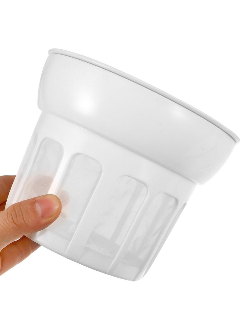 Yogurt Strainer, Yogurt Strainer with Lid, Fine Mesh Yogurt Filter, Reusable Kitchen Tools Homemade, Colander Whey Separator, for Filtering Juice Honey, Milk