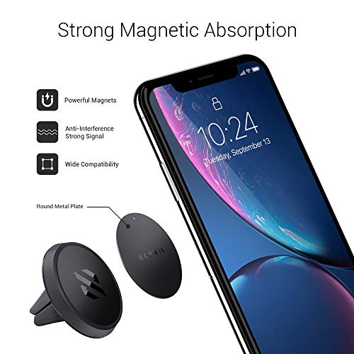 SKYVIK TRUHOLD AC Airvent Magnetic Car Mobile Phone Holder-Black - Image 2