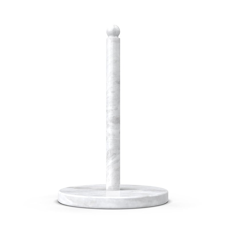 Koville African Natural Marble Paper Towel Holder Countertop, Genuine Stone Paper Towel Holder Stand for Kitchen Storage, for Standard or Jumbo-Sized Rolls(Namib Fantasy) - Image 1