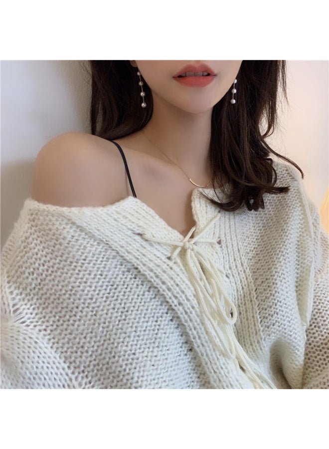 أقراط إبرة فضية أقراط لؤلؤ مزاجية أقراط - Image 5