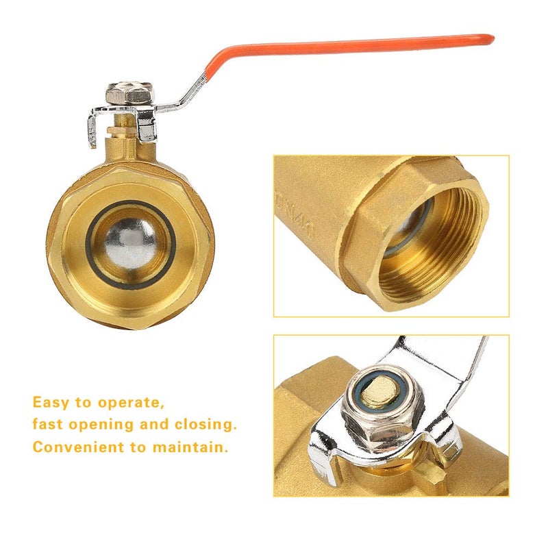 Brass Ball Valve 1 1 2 Inch Female Thread High Pressure For Water And Gas - Image 5