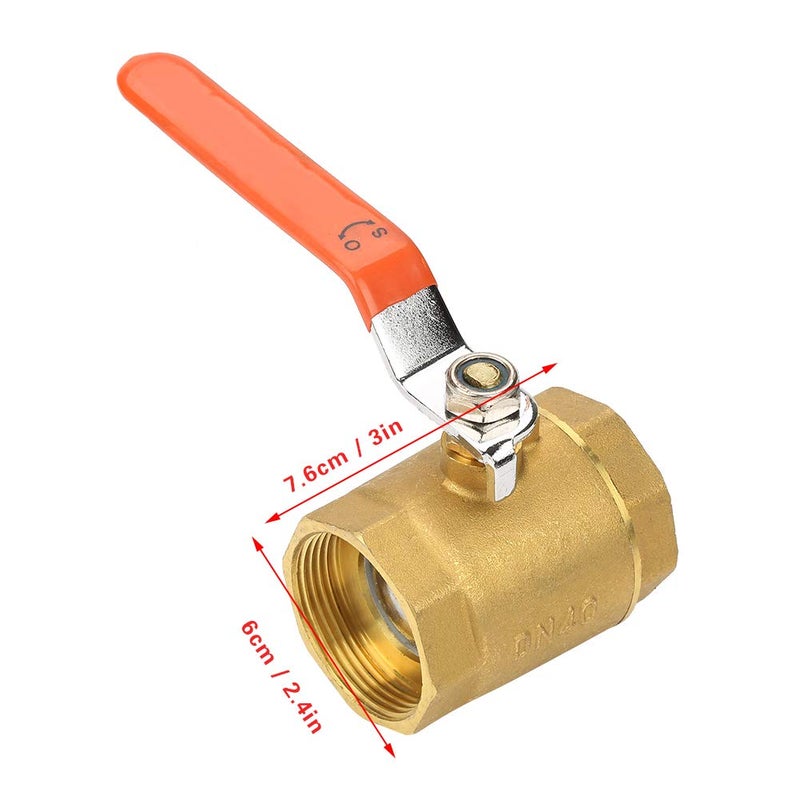 Brass Ball Valve 1 1 2 Inch Female Thread High Pressure For Water And Gas - Image 4
