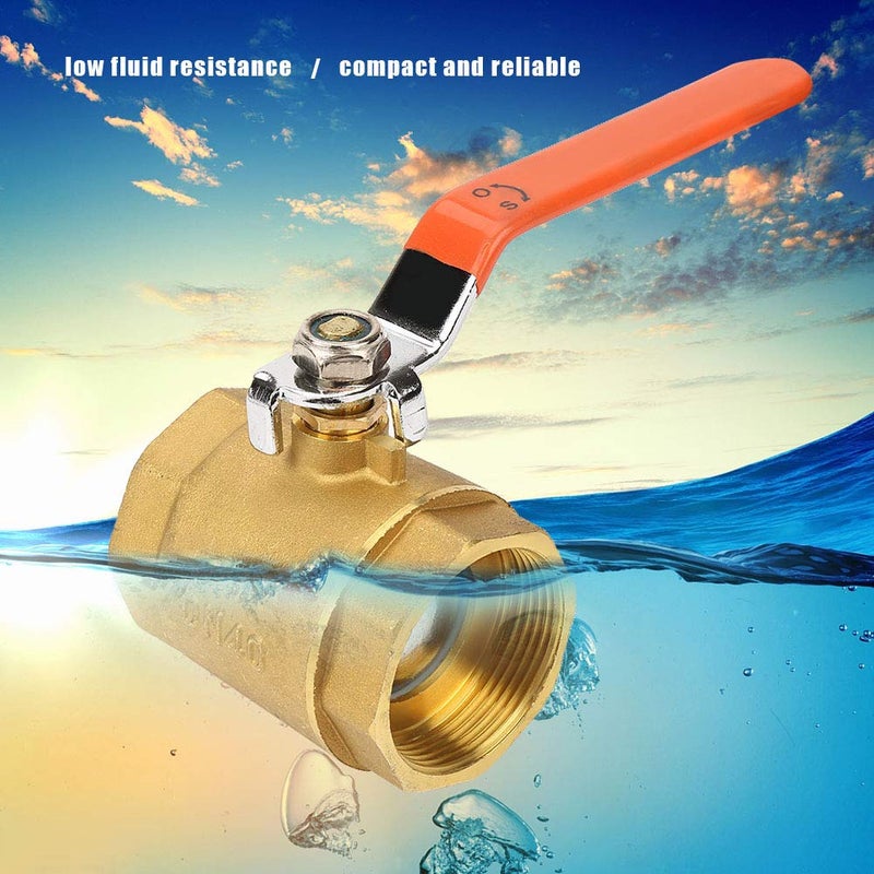 Brass Ball Valve 1 1 2 Inch Female Thread High Pressure For Water And Gas - Image 2