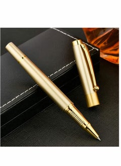 Y&D Expert Ballpoint Pen Black with Chrome Trim Luxury, Line 0.5mm Tip Come 2 Pieces Ink Refill, Nice BallPens Classy Gift Box for Student, Executive, Office (Gold)  - Image 3