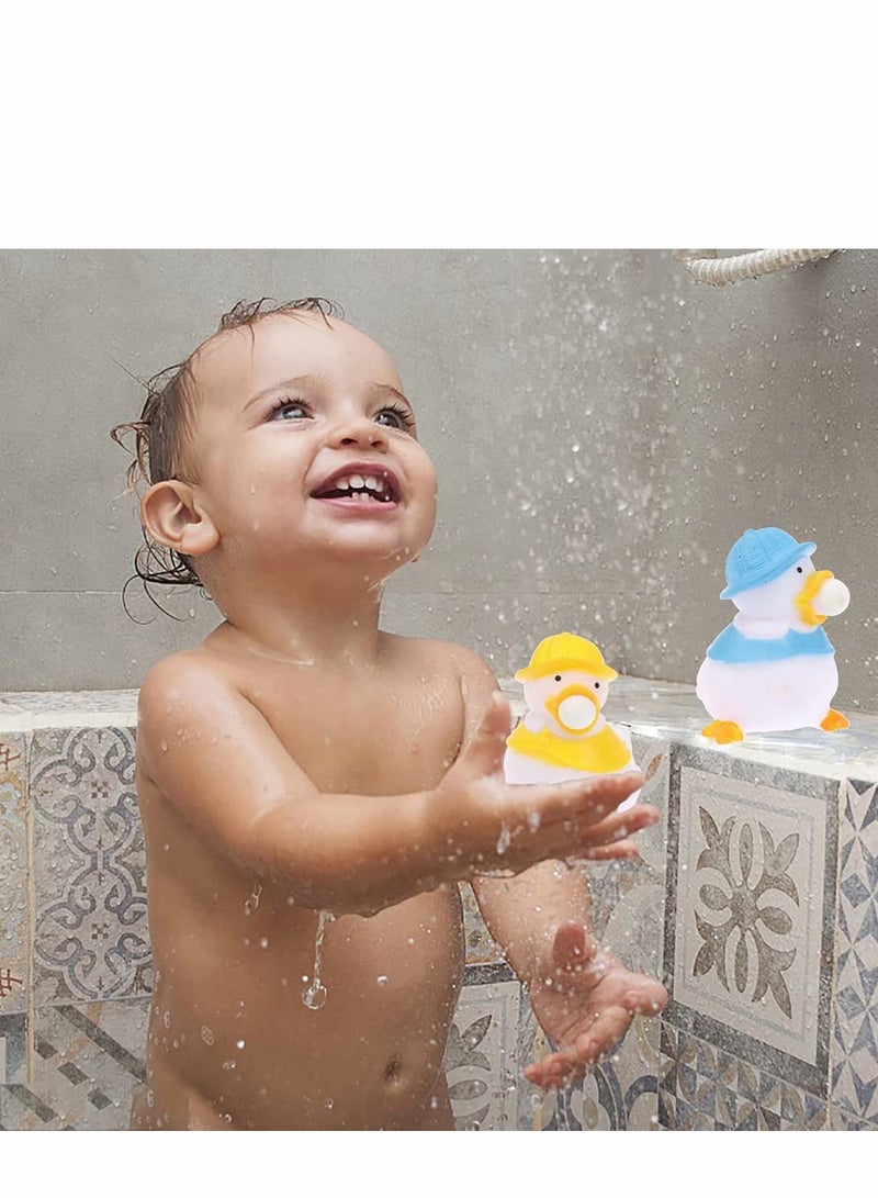 4 Pcs Ducks Hand Stress Balls Squeeze to Quack, Fidget Finger Toys Stress Relief Squeezing Ball, Squeeze Glowing Balls Sensory Fidget Stretch Ball Decompression Anxiety Relief Stress Balls - Image 4