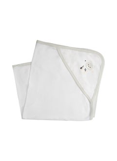 Babies Basic 100% Cotton Blanket, Receiving Blanket For New Born, 75*75Cm , Grey  - Image 2