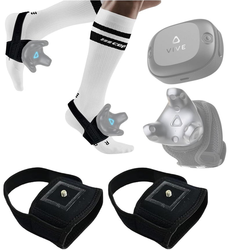 Skywin Vive Tracker Straps for HTC Vive, 3.0, 2.0, and Ultimate Trackers, 2 Pack Feet Strap, Secure and Comfortable Full Body Tracking (Trackers Not Included) - Image 1
