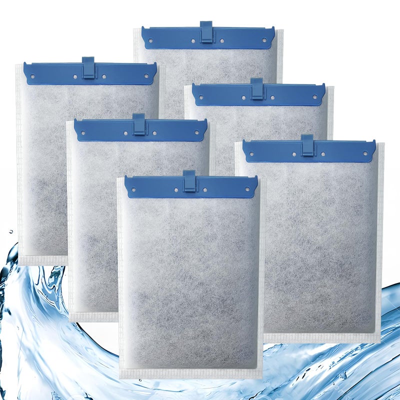 Pryitier 6 Pack Filter Cartridge for Tetra Whisper Bio-Bag Filters, Large Replacement Filter Cartridges for Aquariums Compatible with Tetra Whisper Filters 20i,40i/IQ20,30,45,60/PF20,30,40,60 and ReptoFilter - Image 1