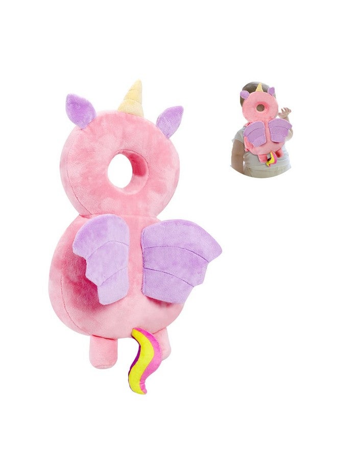 Umtiti Baby Head Protector Pad Safety Pad for Walking & Crawling, Toddlers Head Safety Adjustable Back-Pack,Pink Unicorn (US) - Image 1