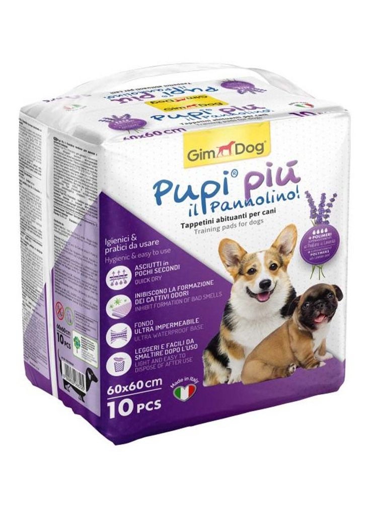 Pupi Piu Lavender Scent Training Pads for Dogs 60x60 cm - 10 Counts - pzsku/Z516EB06C18AB9C1AEE19Z/45/_/1686211014/224b6e0b-d5e9-42a3-a845-0653cee5c231