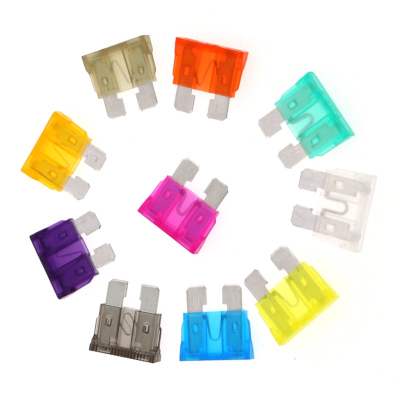 Automotive Blade Fuses 50PCS Color Coded Amperage Marked - Silver Plated Corrosion Resistant Fuse Kit for Car RV Truck Motorcycle Boat - Image 5