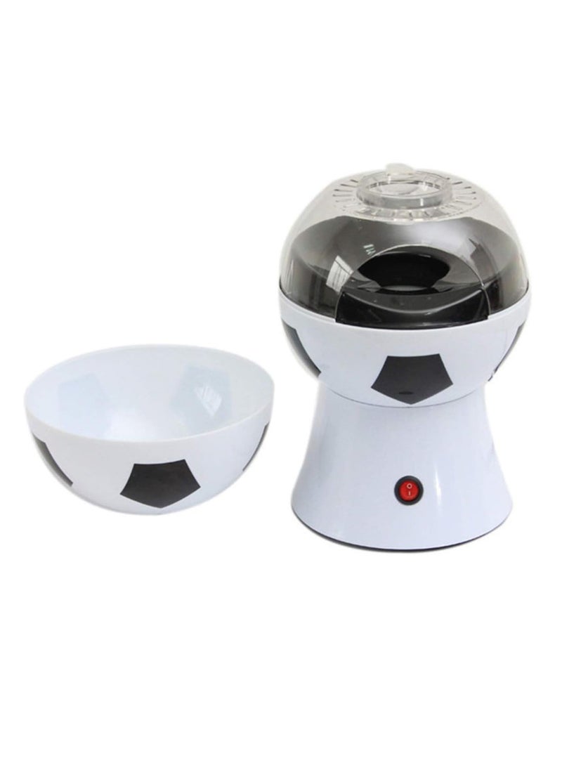 ELTRAZONE Hot Air Popcorn Maker, 1200W Soccer/Basketball/Volleyball Style Popcorn Machine, Healthy Oil-Free Popcorn, Perfect for Family Cinema Nights, Parties & Game Days (Football Style)  - Image 4