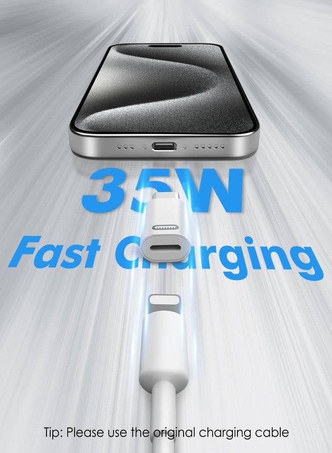 MoKo Lightning Female to USB C Male Adapter 2PC(Not for Earphone/USB Stick/Apple Pen), USB-C to Lightning Adapter for iPhone 15/16 Pro/16 Pro Max/Plus,Galaxy S24, iPad, ONLY for Charging/Data Transfer - Image 4