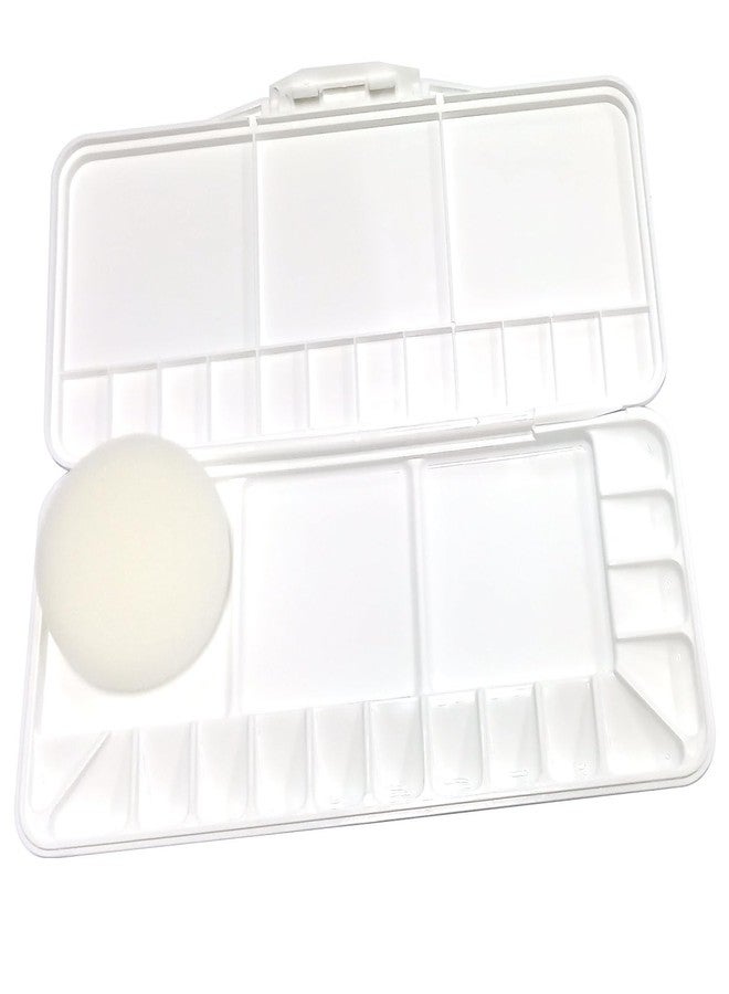 SUPIA Folding Paint Trays Box Watercolor Plastic Palettes, Thumbhole Holders (28 Wells) - Image 2