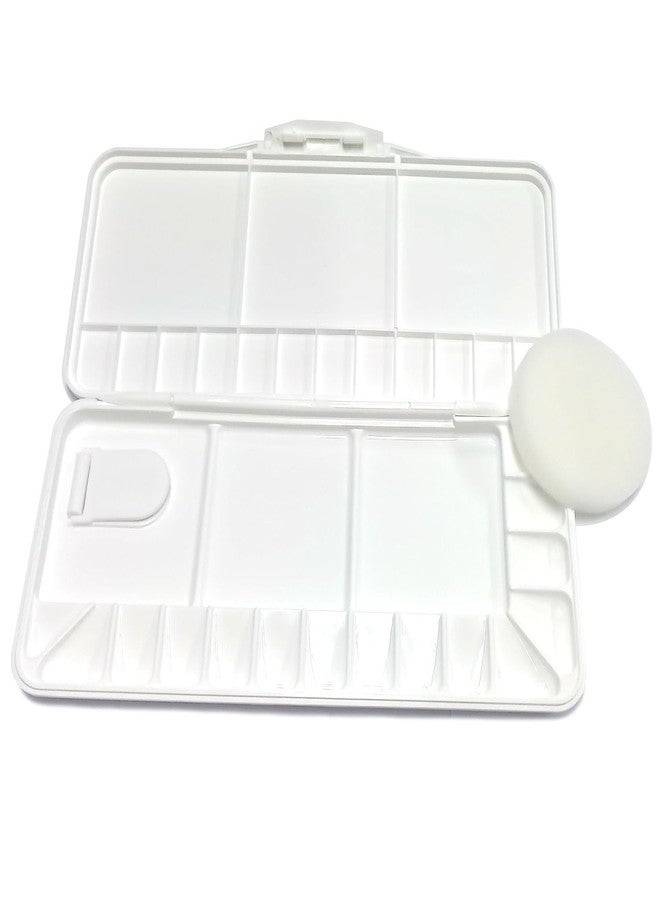 SUPIA Folding Paint Trays Box Watercolor Plastic Palettes, Thumbhole Holders (28 Wells) - Image 1