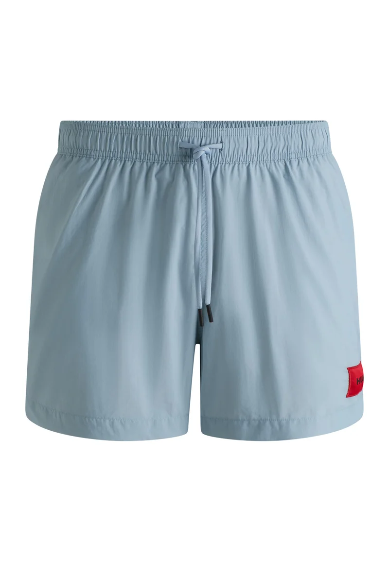 HUGO Open Blue Quick-dry swim shorts with logo label for Men | Best Price UAE