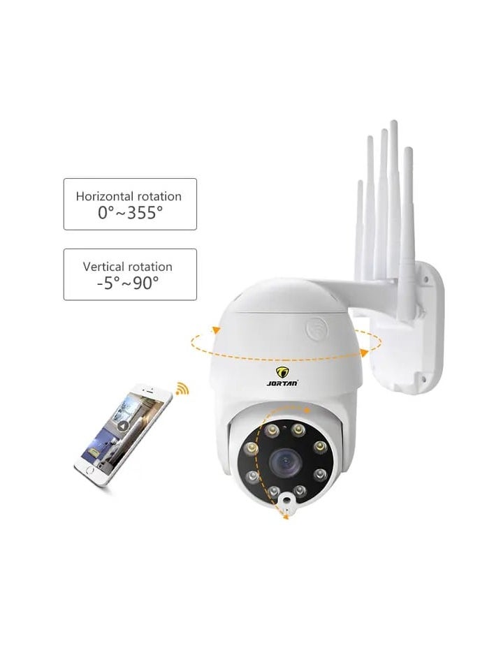 JORTAN 1080P Wireless Indoor Outdoor Wi-Fi PTZ Security Camera, 2 way  Audio, Night Vision,  Motion Detection, IP66 Water and Dustproof, PTZ Control, - pzsku/Z516F0612D1C821FAF6B6Z/45/_/1716626229/9f5a3305-1d38-43e7-975c-8647a6e14ee3