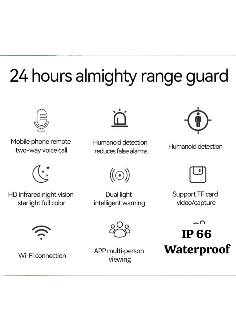 JORTAN 1080P Wireless Indoor Outdoor Wi-Fi PTZ Security Camera, 2 way  Audio, Night Vision,  Motion Detection, IP66 Water and Dustproof, PTZ Control, - pzsku/Z516F0612D1C821FAF6B6Z/45/_/1716627604/73b348cb-98b8-475c-a21a-7d7f5efb2a70