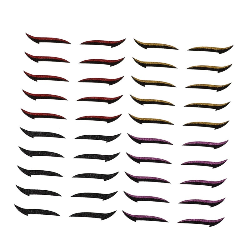 Healeved 20pairs Reusable Self-adhesive Eyeliner Stickers Easy Apply Eyeshadow Tapes for All Eye Shapes Lightweight Makeup for Weddings and Daily Use - Image 1
