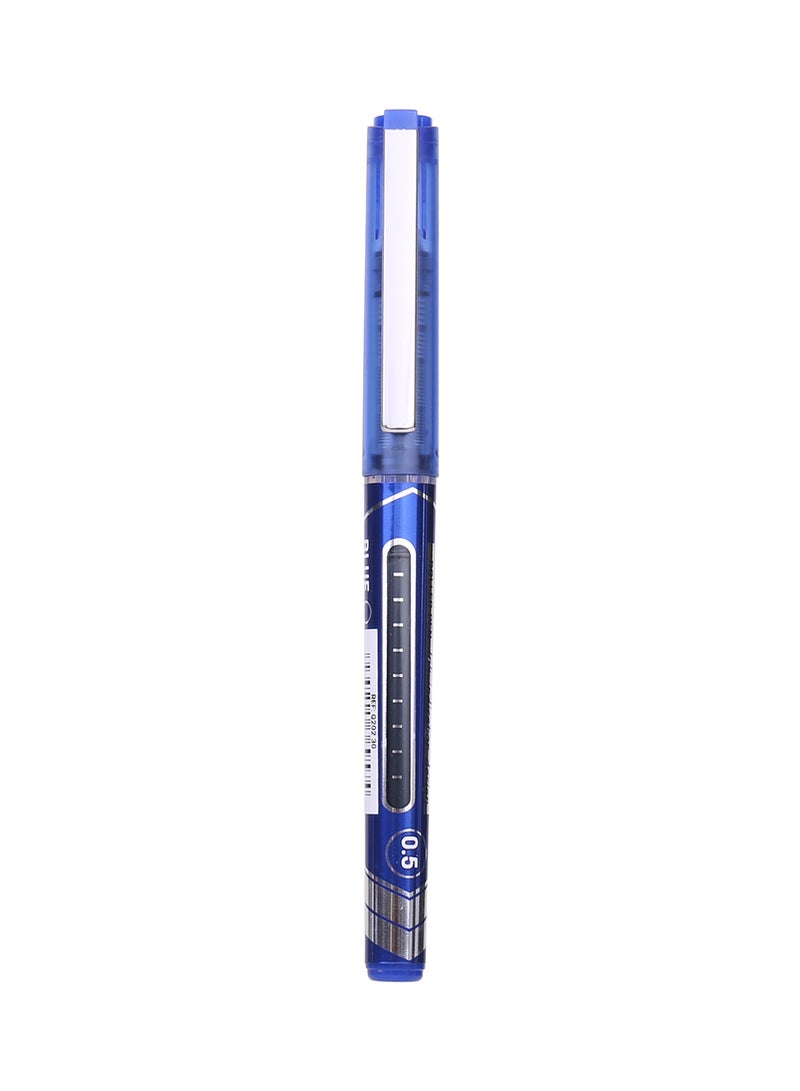 Deli Blue Rollerball Pen 0.5mm , Low Odor , Smooth Writing for Note Taking , Journaling , Drawing , Pack of 12 Pens  - Image 2