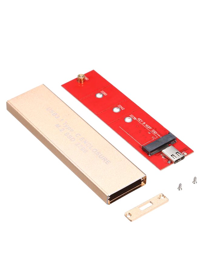 Type-C External Solid State Drive Enclosure Gold - Image 2