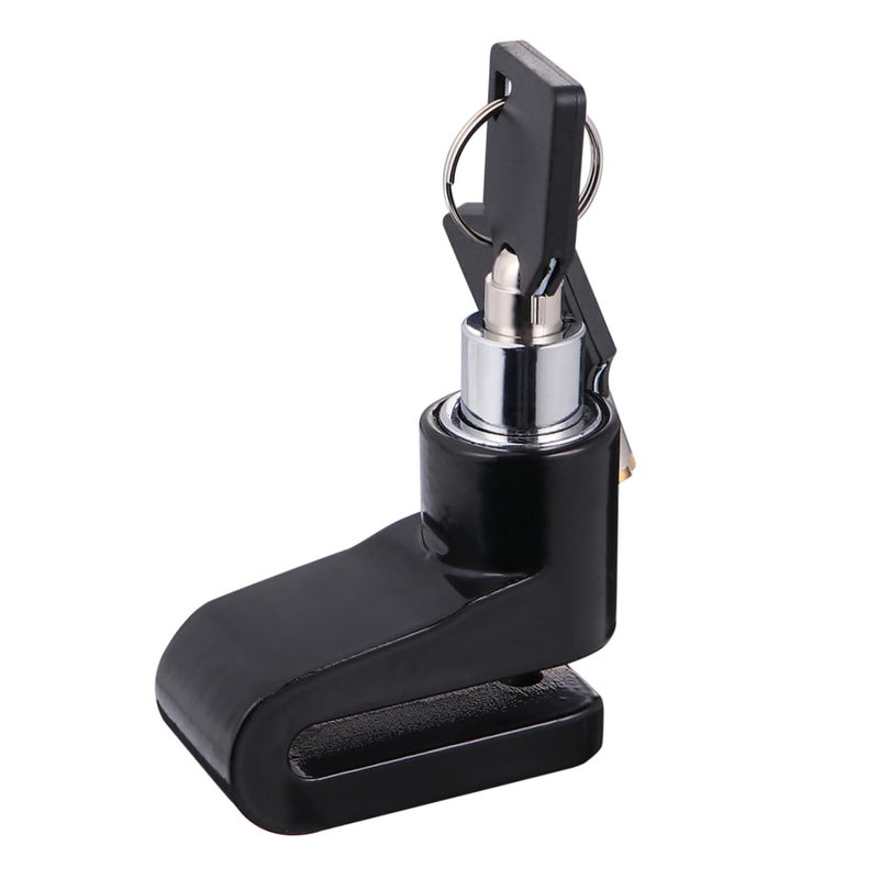 Motorcycle Disc Brake Lock Compact Anti Theft Security Device Black - Image 2
