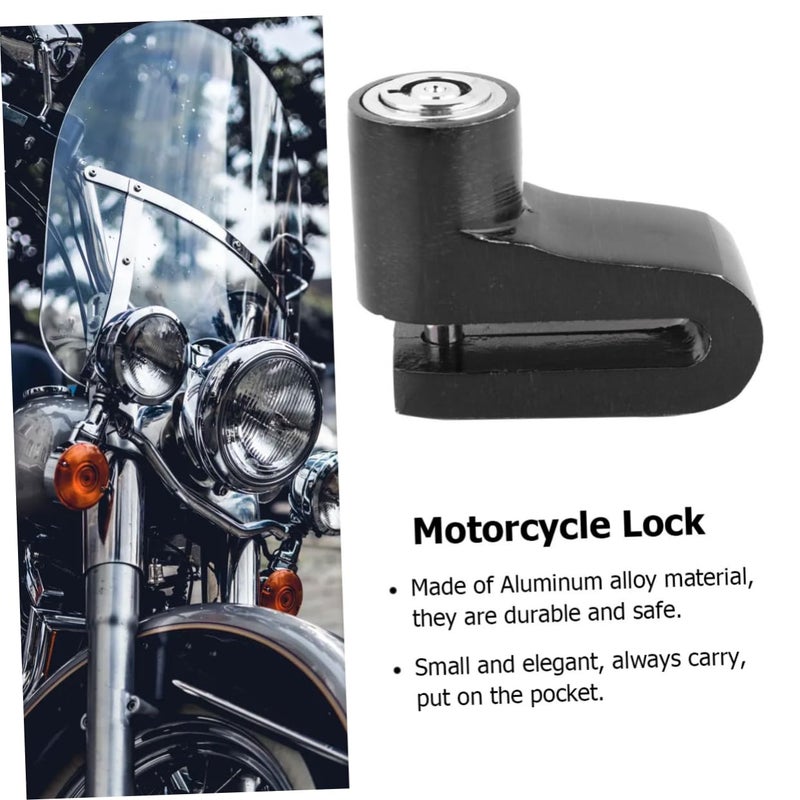 Motorcycle Disc Brake Lock Compact Anti Theft Security Device Black - Image 4