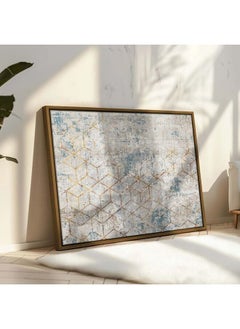 Simple Abstract Line Art Pattern Retro Carpetramed Wall Art