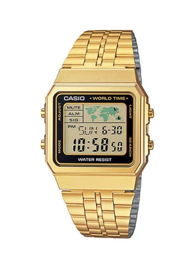 CASIO Men Vintage Digital Watch A-500WG-1DF - 34 mm - Gold - Image 1