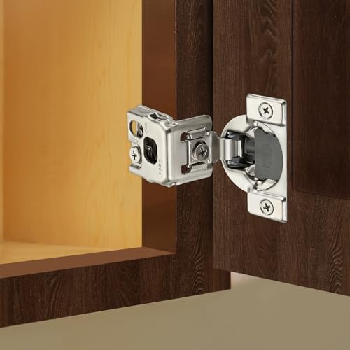 HomeExpert Home Expert 10 Pack 5 Pairs 138 Overlay Soft Close Cabinet Hinges Satin Nickel Stainless Steel Concealed Hinges with 3D SelfClosing for Face Frame Doors Kitchens - Image 3