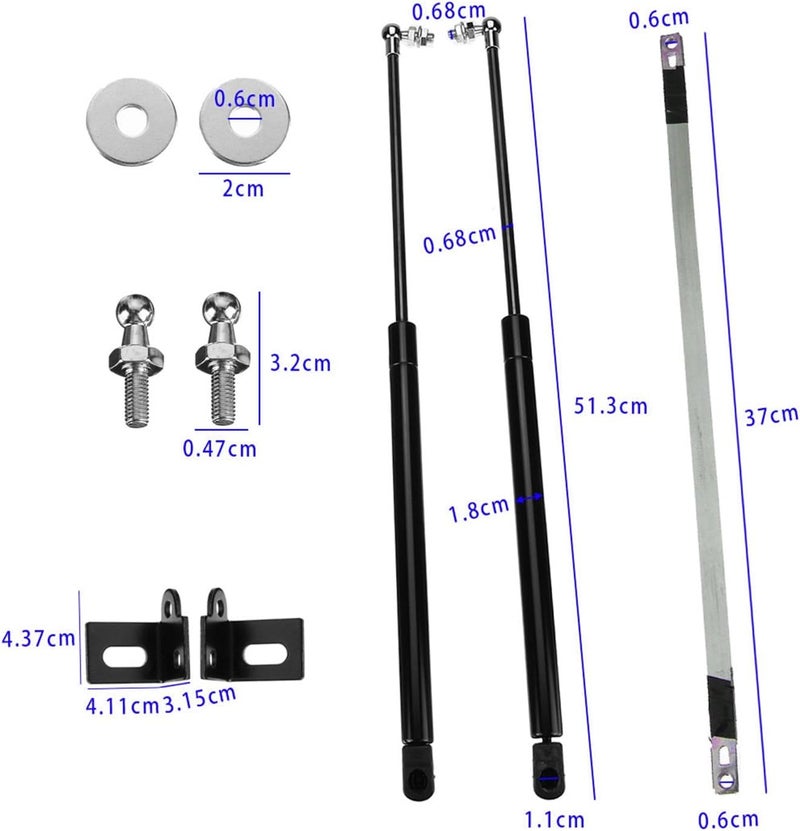 Wivplex Hood Lift Supports for Mazda 6 Atenza 2014-2018 - Image 2