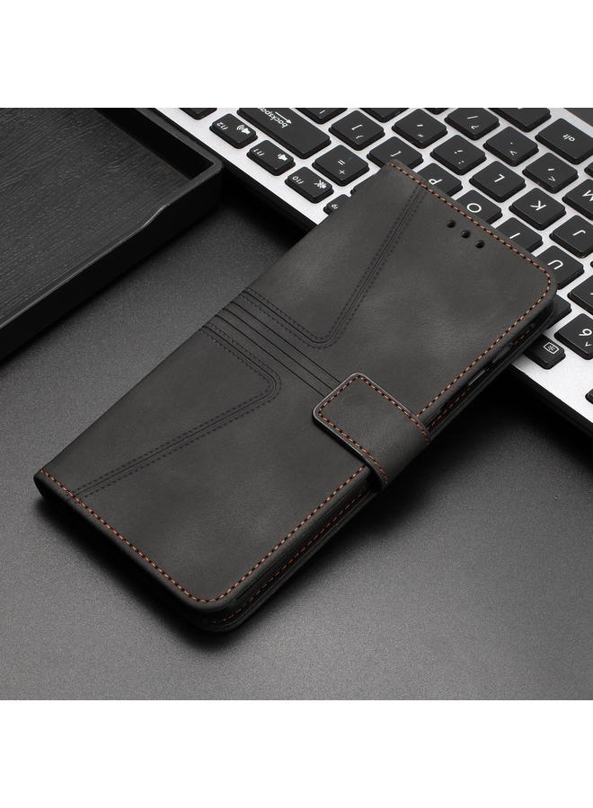 اس-توب جراب لهاتف Redmi Note 14 5G، جراب جلدي بلون سادة مثلث الشكل - Image 2