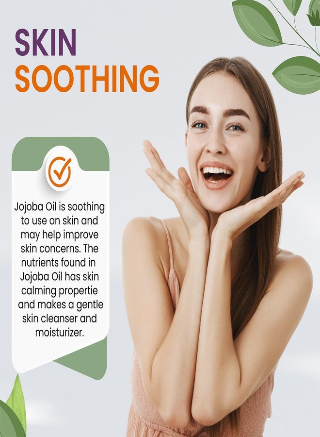 cocojojo Jojoba Oil Organic, Jojoba Oil for Hair Growth, Jojoba Oil for Skin, Jojoba Oil for Face, 100% Pure Natural, Cold Pressed, Deep Moisturizing Anti-Aging, Essential Oils - 32 Fl Oz - Image 3