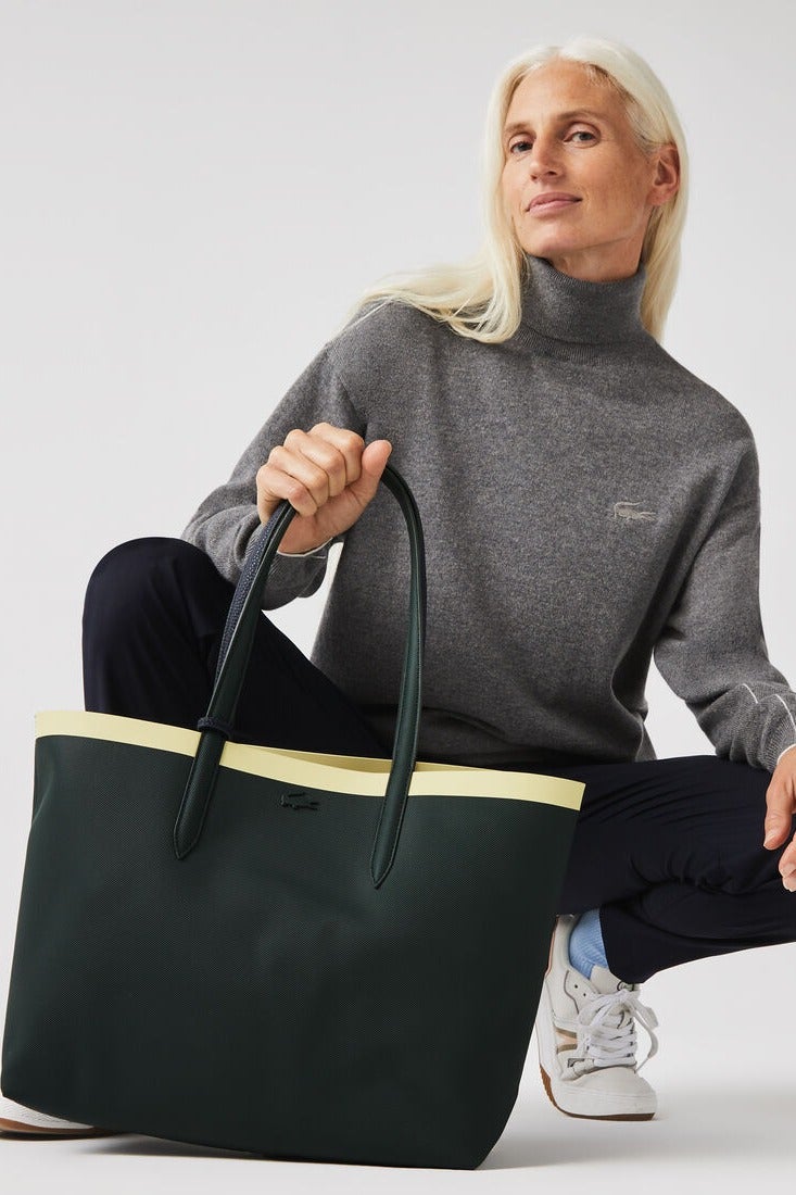 لاكوست حقيبة يد نسائية من لاكوست، ذات وجهين وسعة كبيرة، متعددة الاستخدامات، أنيقة - Image 2