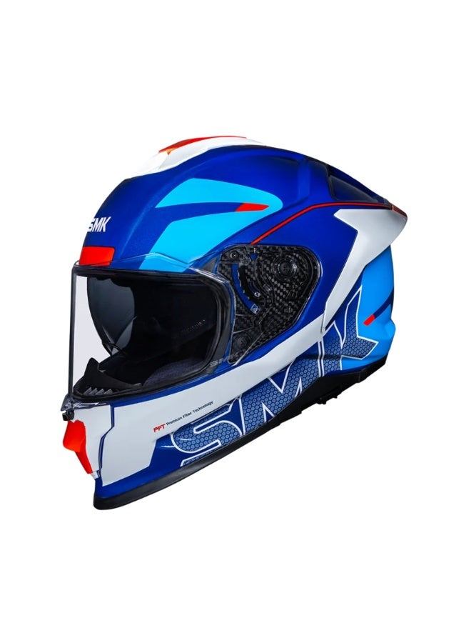SMK Full Face Motorcycle Helmet with Dual Visor Pinlock Ready Aerodynamic Ventilation Touring Bike Helmet XL - Image 1