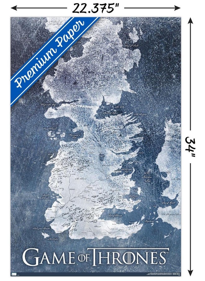 Trends International - Game Of Thrones - Winter Map Wall Poster - Image 1