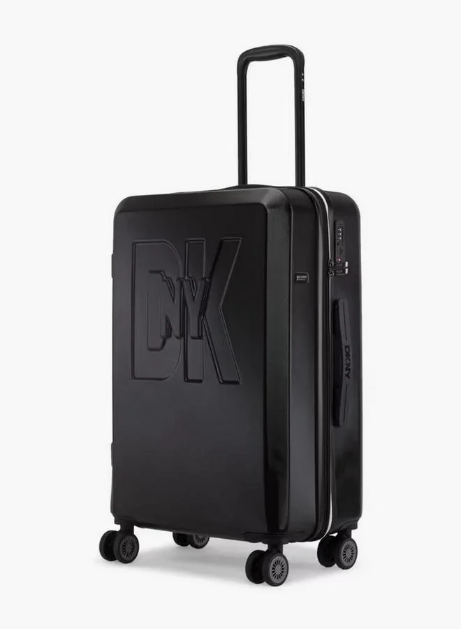 Logo Embossed Hardcase Luggage Trolley With Retractable Handle - 24 Inches Check-In Bag