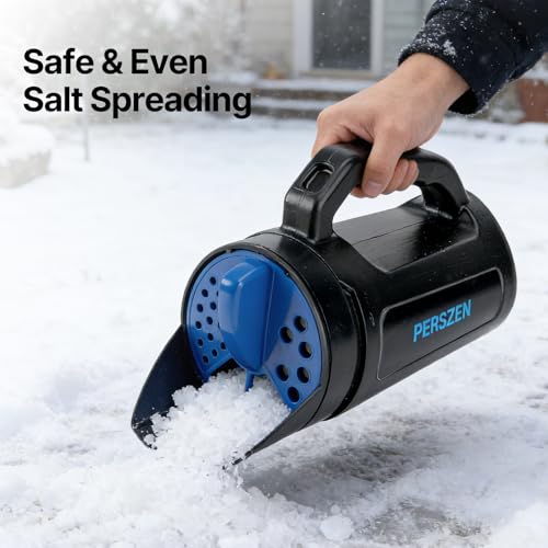 PERSZEN Handheld Spreader for Fertilizer, Grass Seed and Ice Melt, Multi-Use Seed Spreaders for Lawns with Adjustable Openings, 84 Oz Capacity Lawn Spreader for Yards and Garden Care - Image 4
