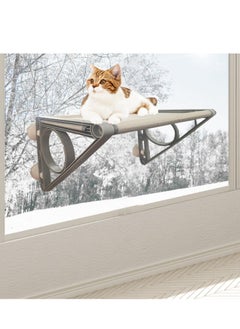 Cat Window Hammock, Cat Window Perch for Indoor Cats, Cat Bed Suction Cups Space Saving Pet Resting Seat Safety Cat Shelves, Providing All Around 360° Sunbath for Cats Weighted up to 40lbs