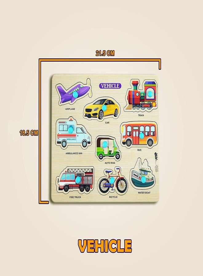 APPSTER Transport Vehicle Wooden Puzzle Toy Kids Games Toys for Kids 3+ Jigsaw Puzzles for Adults Baby Learning Educational Toys Board Game - Image 3