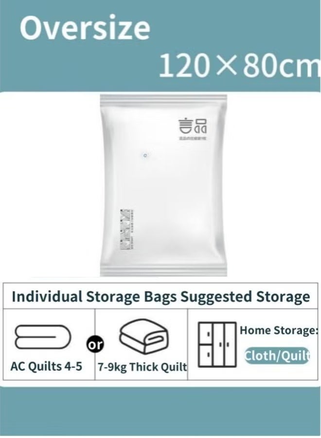 (3pcs)120 x 80cmVacuum Storage Bags,Compression bag,Sealed bag，Reusable Vacuum Compression Bags for Clothes, Reusable Space Saver Bags for Clothes, Mattress, Blanket, Duvets, Pillows, Comforters, Quilt, Travel - Image 2