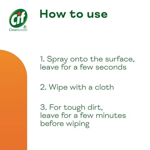 CIF Power & Shine Kitchen Cleaner Spray, Tough Grease & Stain Removal, Suitable for Chimney, Gas Stove, Hob, Tap, Tiles & Sink, 700ml - Image 4