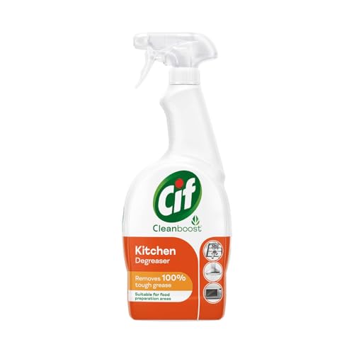 CIF Power & Shine Kitchen Cleaner Spray, Tough Grease & Stain Removal, Suitable for Chimney, Gas Stove, Hob, Tap, Tiles & Sink, 700ml - Image 1