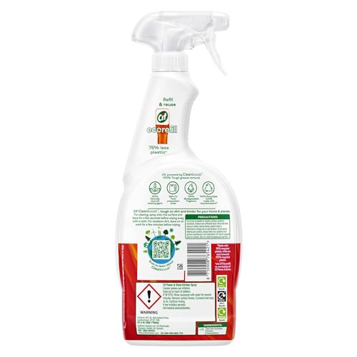 CIF Power & Shine Kitchen Cleaner Spray, Tough Grease & Stain Removal, Suitable for Chimney, Gas Stove, Hob, Tap, Tiles & Sink, 700ml - Image 2