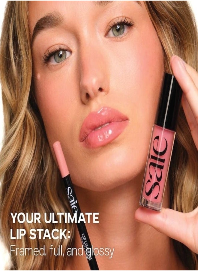 Saie - Saie   Glossy Bounce™  High Shine Lip Gloss -   Bounce - purple ,  Moisturizing Oil Infused, 5ml - Image 1